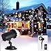 Christmas Snowflake Projector Lights, ALOVECO Rotating LED Snowfall Projection Lamp with Remote Control, Outdoor Waterproof Sparkling Landscape Decorative Lighting for Holiday Halloween Xmas Party