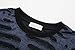 KLIEGOU Mens Hipster Hip Hop Ripped Round Hemline Hole T Shirt (05-3) Navy Blue M