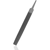 KALIM Half Round Medium Cut File, Double Cut Teeth, 6'' Length, Made of High Carbon Steel, Hand File without Handle Suitable for Wood, Metal, Sharpening, etc.