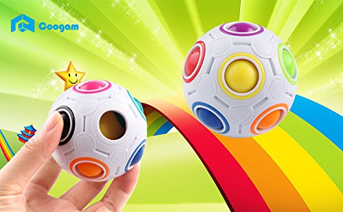 Coogam Rainbow Ball Color-matching Puzzle Game Fidget Toy Magic Ball for Kids and Adults, Children, Boy, Girl Holiday Christmas Gift