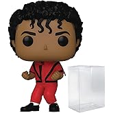 POP Rocks: Michael Jackson - Thriller Funko Vinyl Figure (Bundled with Compatible Box Protector Case), Multicolored, 3.75 inches