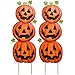 Gift Boutique Halloween Jack-O-Lantern Pumpkin Yard Stakes Decoration Set of 2 Metal Thanksgiving Harvest Stacked Garden Sign Outdoor Fall Lawn Autumn