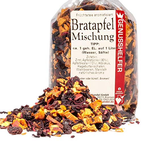 Bremer Gewürzhandel Bratapfel Früchtee, lose, Tee mit Früchten, Wintertee, fruchtig-süÃ, 100g