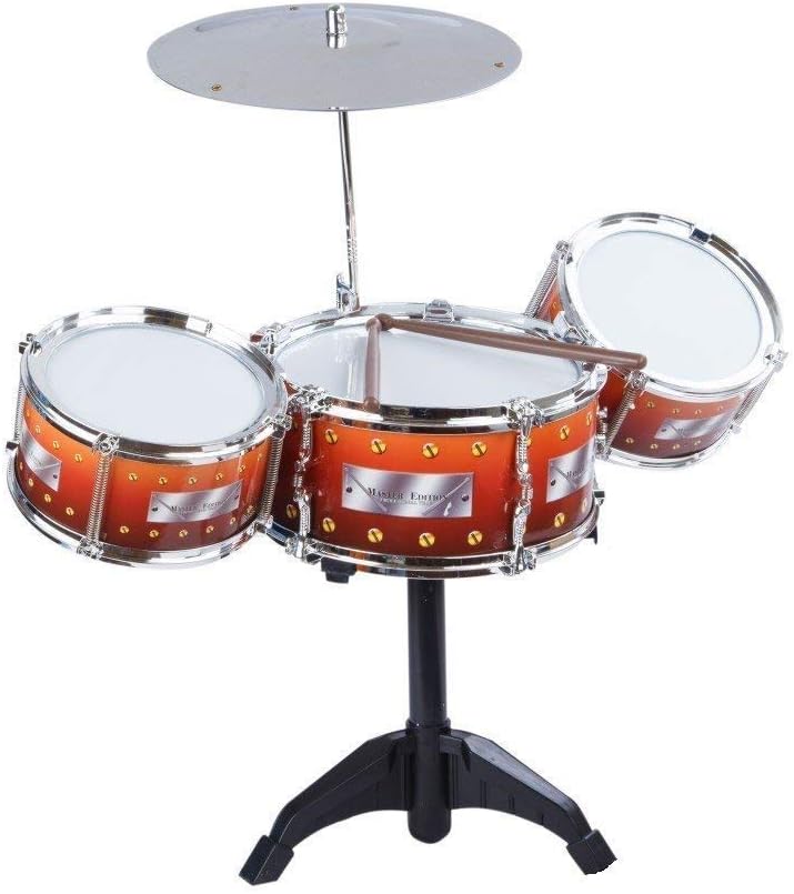 aditri Mini Jazz Drum Set Musical Toy Instrument for Kids -Multicolour