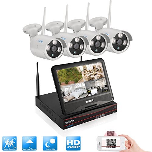 CCTV Systems, ACEHE 1080P HD WIFI 4CH NVR Wireless Security Home