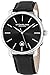 Stuhrling Original Mens Leather Watch Black Watch - Mens Dress Watches Swiss Quartz Analog Date Wrist Watch for Men - Stainless Steel Mens Designer Watch Dress Watches for Men