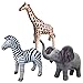 Jet Creations Safari 3 Pack Giraffe Zebra Elephant Great for Pool, Party Decoration, an-GZE, Multi primary