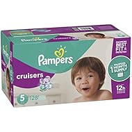 Pampers Cruisers Disposable Diapers, Size 5 128 Count