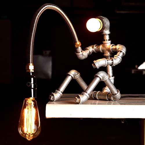 Fishing Man Table Lamps, Desk Lamp, Table Lamps for Bedroom, Table Lamps for Living Room, Antique Table Lamps, Vintage Desk Lamp, Industrial Lamp, Small Table Lamp (Bulb not included)