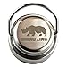 Rhino Zing Stainless Steel Water Bottle and Beer Growler w/Stainless Steel Lid, Insulated, Wide Mouth, 18-Ounce, Classic Stainless