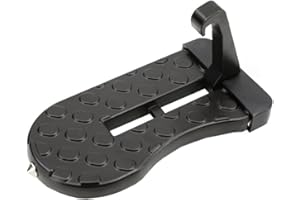 Swpato Car Door Step with Glass Breaker Safety Hammer & Roof Rack Access,Car Automotive Foldable Roof Rack Door Step - Fits Most Car, for SUV and Truck, Max Load 400 lbs