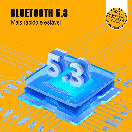 Qcy T13 ANC Fone De Ouvido Sem Fio, Fone Bluetooth 5.3 Com Cancelamento De Ruído Ativo, 30Horas de Reprodução, Preto