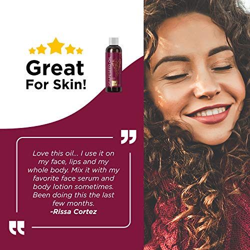 Pure Grapeseed Oil for Skin Care - Cold Pressed Grape Seed Oil Liquid for Skin with Moisturizing Carrier Oil for… - Image 5