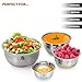 Mixing Bowls Set of 5, Wildone Stainless Steel Nesting Mixing Bowls with Lids, Non-Slip Silicone Bottom, for Mixing & Beating, Stackable Storage (1.5, 2.0, 3.0, 4.0, 5.0 qt)