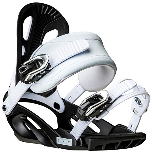 Chamonix Macon Snowboard Bindings Mens Sz M Black/White