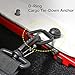 Jecar 8 Hardtop Quick Removal Bolts Thumb Screws & 8 D Ring Tie Down Anchors Compatible with Jeep Wrangler 2007-2023 JK JL Sports Sahara Rubicon X Unlimited 2 4 Door Accessories, Red