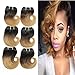 Ombre 1B 27 Human Hair Short Body Wave Bundles Two Tone Brazilian Hair 6
