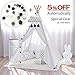HAN-MM Kid's Foldable Teepee Play Tent One Four Ploes Style with Carry Case for Outdoor Indoor