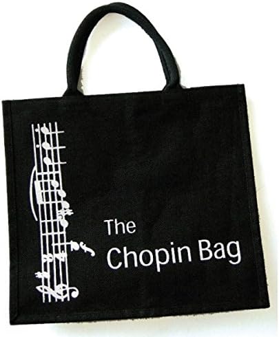 Black Burlap "The Chopin Bag" Tote