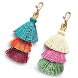 BRUCEWANG Hand Made Colorful Bohemian Pom Pom
