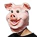 PartyCostume – Happy Pig Mask – Halloween Party, Funny, Cute Latex Animal Mask