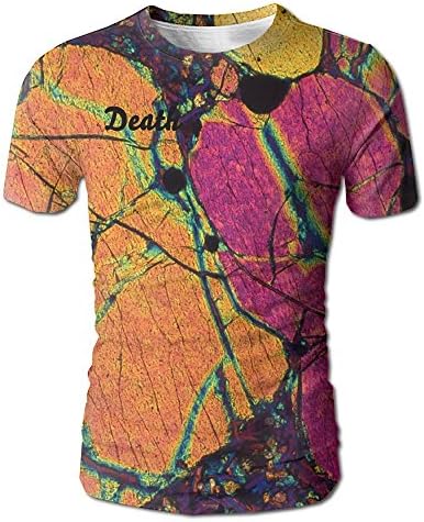 3D Print Death Theme Label Men's Color Quick-Drying Exercise Sport Short Sleeve