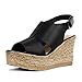 Guilty Heart | Womens Casual Comfortable Braided Bottom Platform | Open Toe Ankle Wrap Summer Wedge Sandal