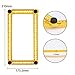 Aonesy Multi Angle Measuring Ruler, Template Measurement Tool for All Angles Shapes,Multi Functional Ruler Best for Craftsmen Handymen Builders Carpenter DIY(Yellow,2Pack)
