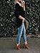 Womens Loose Fitting Henley Shirts Long Sleeve Button Down V Neck High Low Batwing Tops