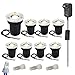 Landscape Lights 2W INNERWILL LED Low Voltage Landscape Lights 12V 24V Pathway In Ground Well Lights with Transformer Outdoor Landscape Lighting for Deck, Garden Lighting（Warm White, 8 Pack）