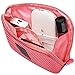 Travel Universal Organizer Bag / Electronics Accessories Case Packing Storage Bag, Multifunctional Shockproof Makeup Pouch, Gadget Bag, Data Cable Travel Case With Mesh (Size L, Red) - Happy Hours