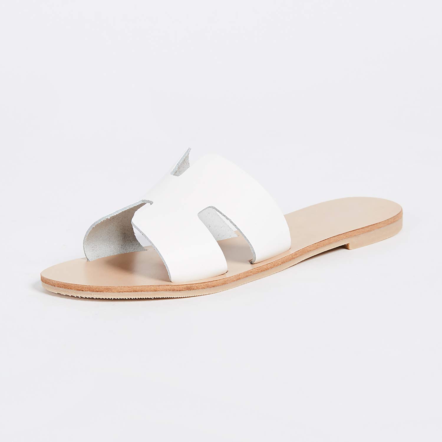 LAICIGO Women's Slip-On Open Toe Single Band Flat Slipper Slide Sandal - Image 4