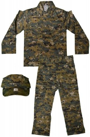 Trooper Clothing Marine Woodland Marpat 3 Piece Trooper Set, 14Y, Woodland Marpat Print, 14 Youth