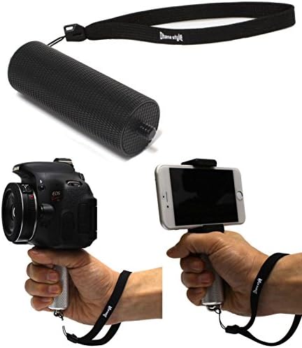 Dhana Style Mini 1/4 Inch Screw Video and Photo Stabilization Device/Alminium Handheld Holder Grip for Gopro Hero All Versions, Digital Camera and Smartphones with 1/4" Tripod Hole Type:MHG (Black)