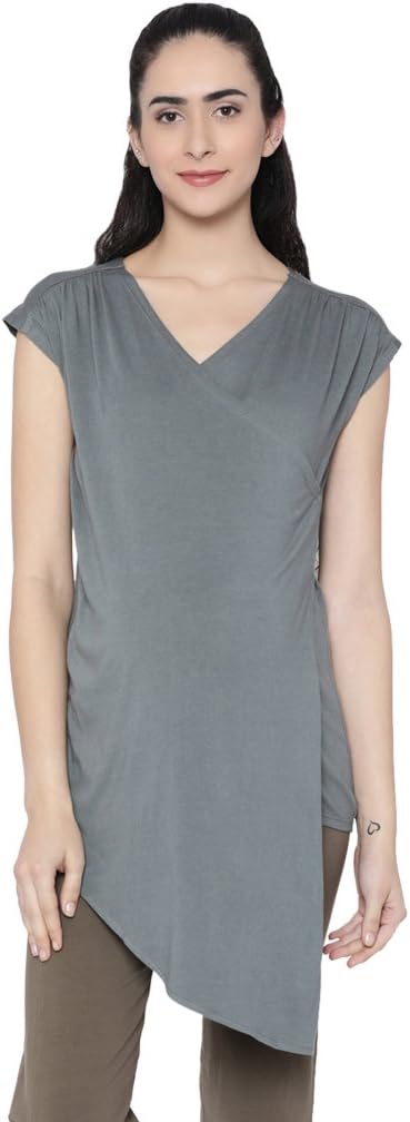 Proyog Women's Organic Yoga Wrap Front Top