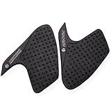 JFG RACING Black Tank Traction Side Pad Gas Knee Grip For Ducati 696 695 796 1100S 2000-2015