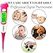 Best 2017 FDA Digital Medical Thermometer, Easy Accurate and Fast 10 Second Read & Monitor Fever Temperature, Flexible Tip,Waterproof for Baby,Kids, Adults, Pets,Oral, Underarm (Pink)