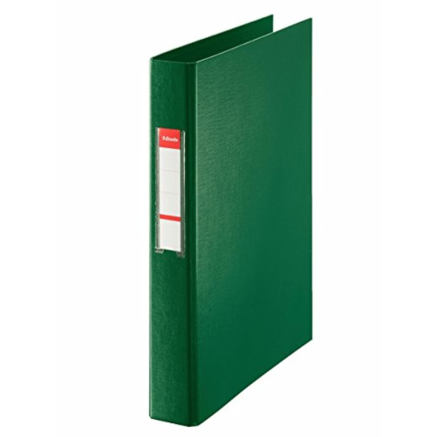 ESSELTE Ring Binder Plastic Lined with 4 Rings Diameter 25 mm Folio Black 25 mm Green