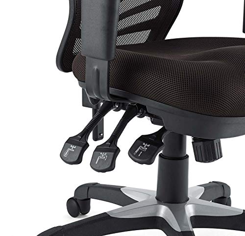 Modway Articulate Ergonomic Mesh Office Chair in Brown | Pricepulse