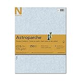 Wausau Astroparche 65# Fine Business Cover Paper, 250 Count, Blue, 8.5 X 11 Inches (26448)
