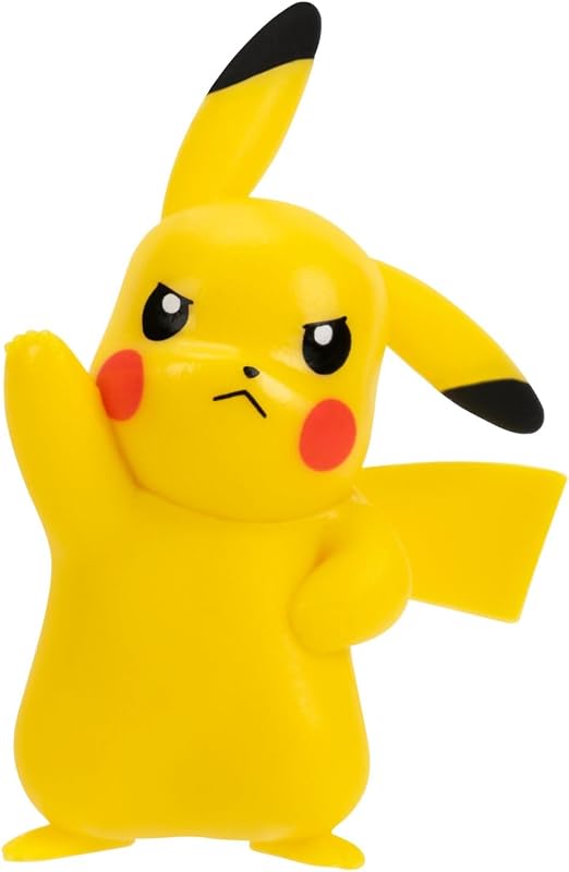 Set de cinturón Pikachu Clip ‘N’ Go de Pokémon: Figura de Batalla de Pikachu de 5 cm con Honor Ball, Ultra Ball y cinturón temático de Tipo eléctrico.