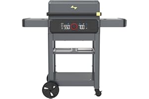 Current Model G Dual Zone Grill, Smart Electric Outdoor Grill with 200°F to 700°F Range for Searing & Roasting, Digital Precision, Independent Heat Zones, Apartment-Friendly & Weather-Resistant
