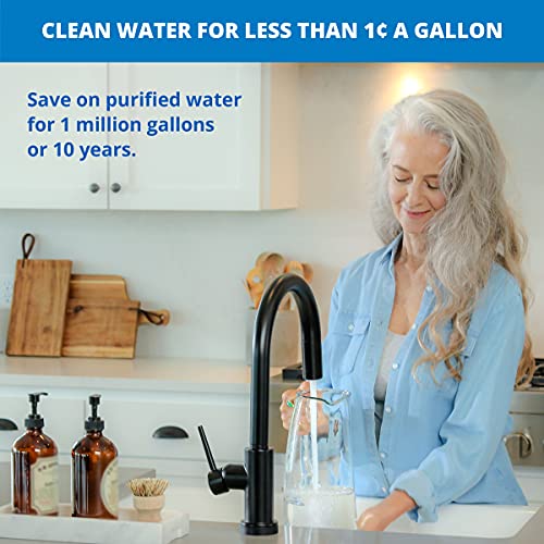 Aquasana Whole House Water Filter System Water Softener Alternative w/ UV Purifier, SaltFree