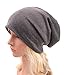 XiFe Unisex Indoors Cotton Beanie- Soft Sleep Cap for Hairloss, Cancer, Chemo (Grey)