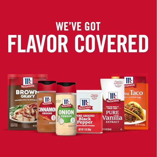 MCCORMICK ONION POWDER, NON GMO, MADE WITH FRESH, WHOLE, ONIONS, FOR BRINGING CONSISTENT ONION FLAVOR TO MEALS & RECIPES, 2.62 OZ