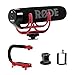 RØDE VideoMic GO + CAM CADDIE Scorpion JR (RED) - Compact On Camera Microphone with Ryocote Lyre Shock Mount + Hand Held Stabilizer Grip