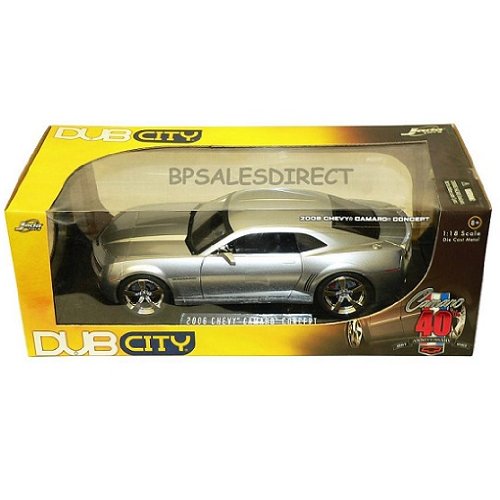 JADA 1:18 SCALE 2006 CHEVY CAMARO DIECAST DIE-CAST MODEL TOY CAR CARS SILVER
