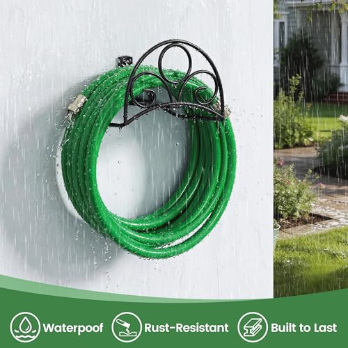 Metal Garden Hose Holder - Wall Mounted Water Hose Holder - Hose photo 11