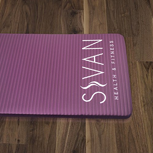 Sivan Health and Fitness Yoga Knee Pad- Includes Cushion Pressure Points for Fitness Exercise Workout - Great for Knees, Wrists, and Elbows While Doing Yoga, Pilates, and More (Purple) - Thumbnail 2