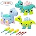 INNOCHEER Dinosaur Take Apart Toys with Tools, Stem Learning Set, Birthday for Boys, Girls Age 3 Years and Up